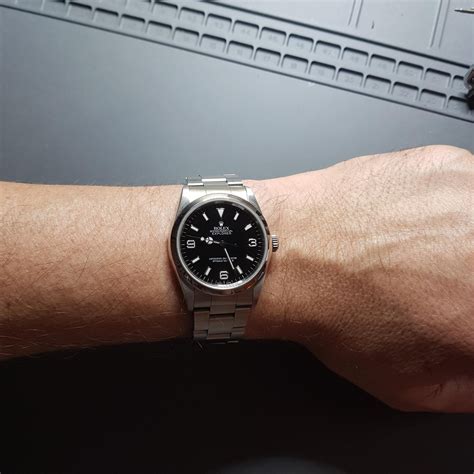 36mm explorer on wrist